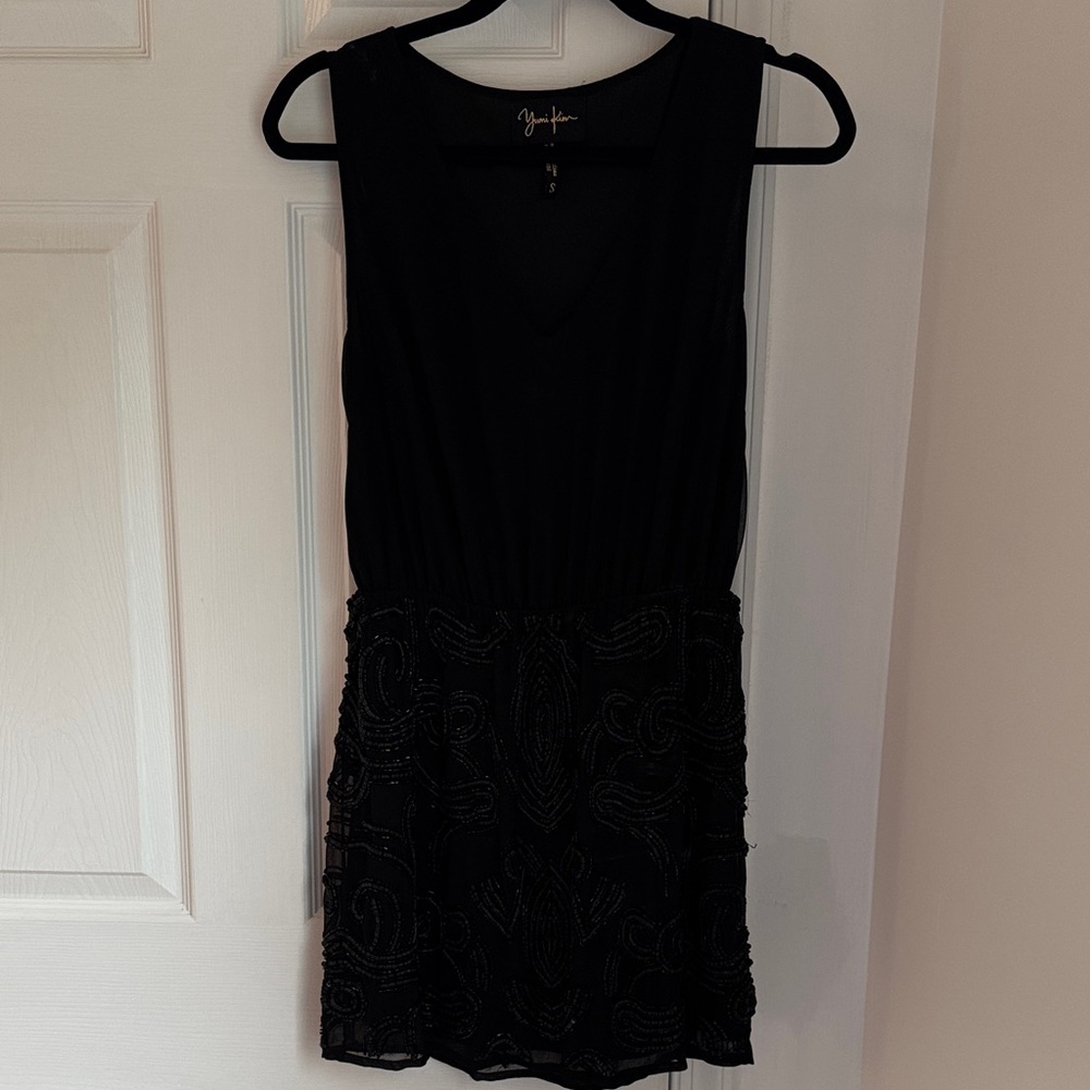 Yumi Kim Black Sleeveless Mini Dress